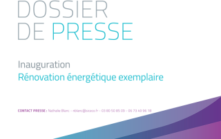 Couverture du dossier de presse - Inauguration - Rénovation énergétique exemplaire