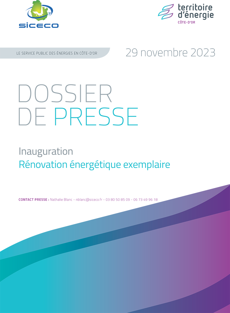 Couverture du dossier de presse - Inauguration - Rénovation énergétique exemplaire